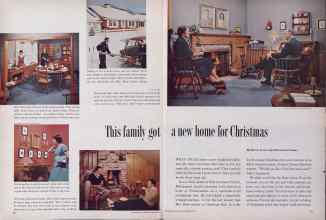 Better Homes & Gardens December 1955 Magazine Article: This family got a new home for Christmas