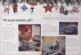 Better Homes & Gardens December 1955 Magazine Article: Why not give your home a gift?