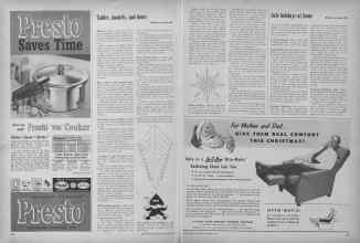 Better Homes & Gardens December 1955 Magazine Article: Page 166