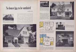 Better Homes & Gardens December 1955 Magazine Article: No house has to be outdated