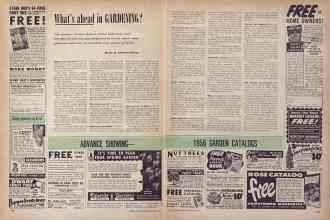 Better Homes & Gardens December 1955 Magazine Article: What's ahead in GARDENING?