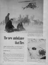 Better Homes & Gardens January 1956 Magazine Article: The new ambulance that flies