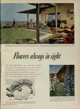 Better Homes & Gardens January 1956 Magazine Article: Flowers always in sight