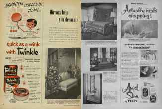 Better Homes & Gardens January 1956 Magazine Article: Mirrors help you decorate