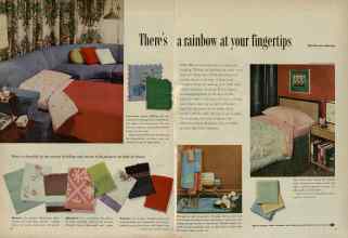 Better Homes & Gardens January 1956 Magazine Article: There's a rainbow at your fingertips