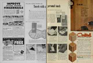 Better Homes & Gardens January 1956 Magazine Article: Towels with a personal touch