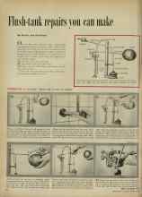 Better Homes & Gardens February 1956 Magazine Article: Flush-tank repairs you can make