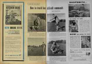 Better Homes & Gardens February 1956 Magazine Article: How to teach four difficult commands
