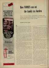 Better Homes & Gardens March 1956 Magazine Article: How WOMEN can cut the family tax burden