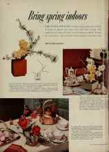 Better Homes & Gardens March 1956 Magazine Article: Bring spring indoors