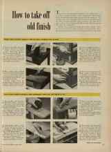 Better Homes & Gardens March 1956 Magazine Article: How to take off old finish