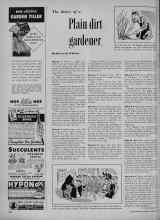 Better Homes & Gardens March 1956 Magazine Article: The diary of a Plain dirt gardener