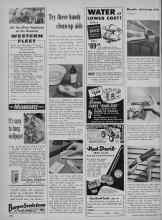 Better Homes & Gardens March 1956 Magazine Article: Try these handy clean-up aids