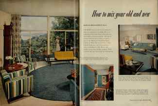 Better Homes & Gardens March 1956 Magazine Article: How to mix your old and new