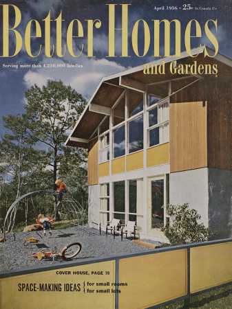 Better Homes & Gardens April 1956 Magazine Cover