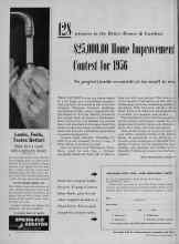 Better Homes & Gardens April 1956 Magazine Article: $25,000.00 Home Improvement Contest for 1956