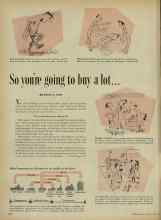 Better Homes & Gardens April 1956 Magazine Article: So you're going to buy a lot...