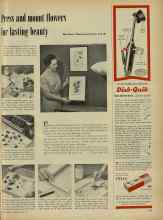 Better Homes & Gardens April 1956 Magazine Article: Press and mount flowers for lasting beauty