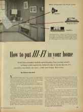 Better Homes & Gardens April 1956 Magazine Article: How to put HI-FI in your home