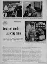 Better Homes & Gardens April 1956 Magazine Article: Your car needs a spring tonic
