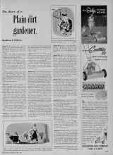 Better Homes & Gardens April 1956 Magazine Article: The diary of a Plain dirt gardener