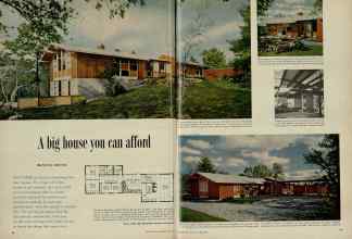 Better Homes & Gardens April 1956 Magazine Article: A big house you can afford