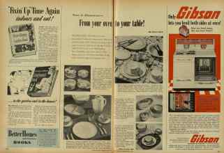 Better Homes & Gardens April 1956 Magazine Article: From your oven to your table!
