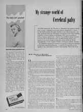 Better Homes & Gardens May 1956 Magazine Article: My strange world of Cerebral palsy