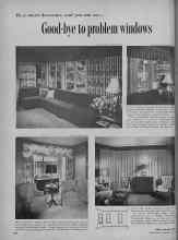 Better Homes & Gardens May 1956 Magazine Article: Be a smart decorator, and you can say--Good-bye to problem windows