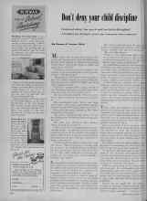 Better Homes & Gardens May 1956 Magazine Article: Don't deny your child discipline