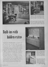 Better Homes & Gardens May 1956 Magazine Article: Built-ins with hidden extras