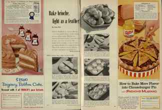 Better Homes & Gardens May 1956 Magazine Article: Bake brioche, light as a feather!