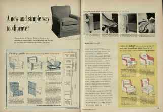 Better Homes & Gardens May 1956 Magazine Article: A new and simple way to slipcover
