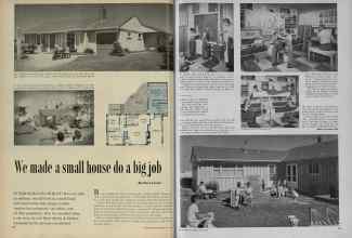 Better Homes & Gardens May 1956 Magazine Article: We made a small house do a big job