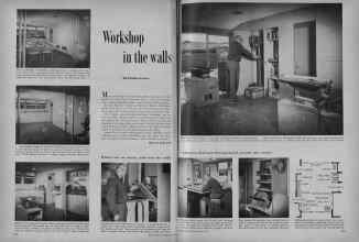 Better Homes & Gardens May 1956 Magazine Article: Workshop in the walls