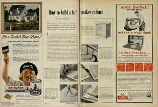 Better Homes & Gardens May 1956 Magazine Article: How to build a hi-fi speaker cabinet