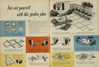 Better Homes & Gardens May 1956 Magazine Article: You suit yourself with this garden plan