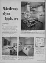 Better Homes & Gardens June 1956 Magazine Article: Make the most of your laundry area