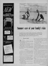 Better Homes & Gardens July 1956 Magazine Article: Summer care of your family's skin