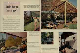 Better Homes & Gardens July 1956 Magazine Article: Shade-how to have it now!