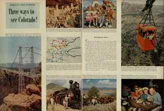 Better Homes & Gardens July 1956 Magazine Article: Three ways to see Colorado!