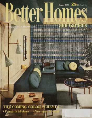 Better Homes & Gardens August 1956 Magazine Cover