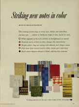 Better Homes & Gardens August 1956 Magazine Article: Striking new notes in color