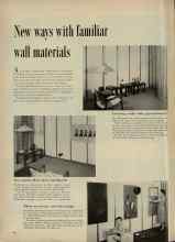 Better Homes & Gardens August 1956 Magazine Article: New ways with familiar wall materials