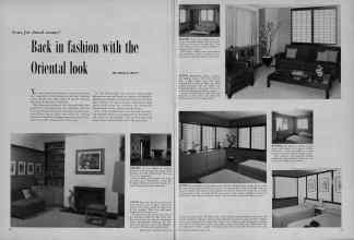 Better Homes & Gardens August 1956 Magazine Article: Back in fashion with the Oriental look