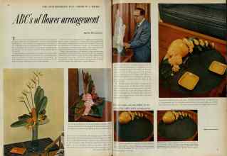 Better Homes & Gardens August 1956 Magazine Article: ABC's of flower arrangement