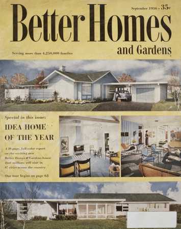 Better Homes & Gardens September 1956 Magazine Cover