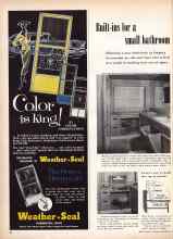 Better Homes & Gardens September 1956 Magazine Article: Built-ins for a small bathroom