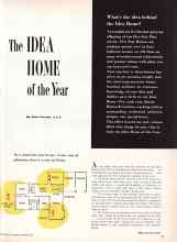 Better Homes & Gardens September 1956 Magazine Article: The IDEA HOME of the Year