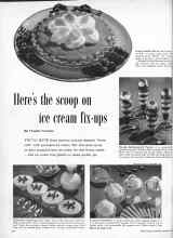 Better Homes & Gardens September 1956 Magazine Article: Here's the scoop on ice cream fix-ups